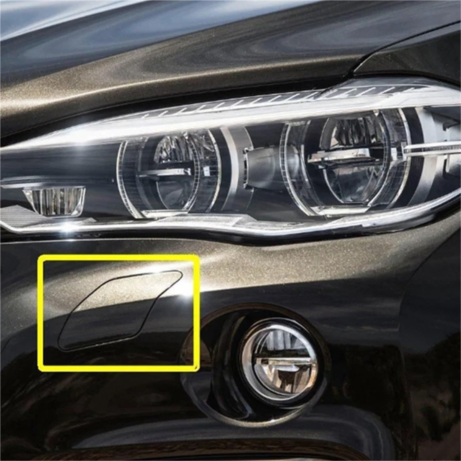 Copertura lavafari Tappo Per BMW Per X6 F15 F16 2015-2019 Copertura Ugello Lavavetri Faro Anteriore Sinistro Piastra Di Spruzzo Acqua Per La Pulizia Dei Fari 51117422903