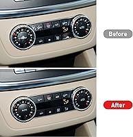 Vista 3 de Jaronx Compatible con botones de aire acondicionado de Mercedes Benz, cubiertas de botón de control de clima para ventilador de calentador de aire