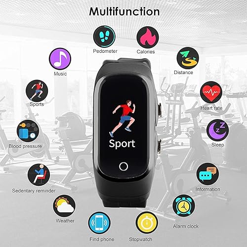 Miniatura 2 de Reloj inteligente con auriculares para mujeres y hombres rastreador de actividad física reloj combinado con auriculares Bluetooth para recibir