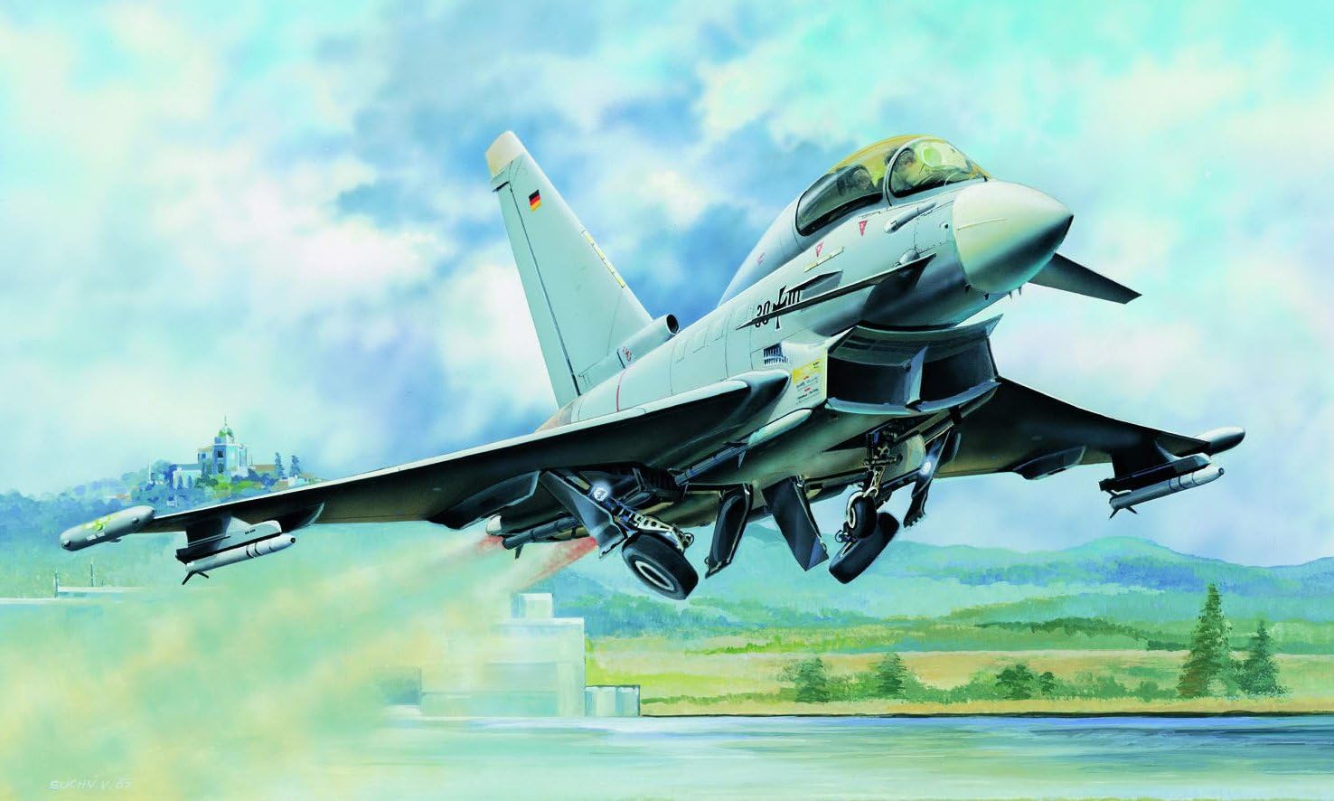 Hobby Boss EF-2000B Eurofighter Typhoon Airplane Model Building Kit