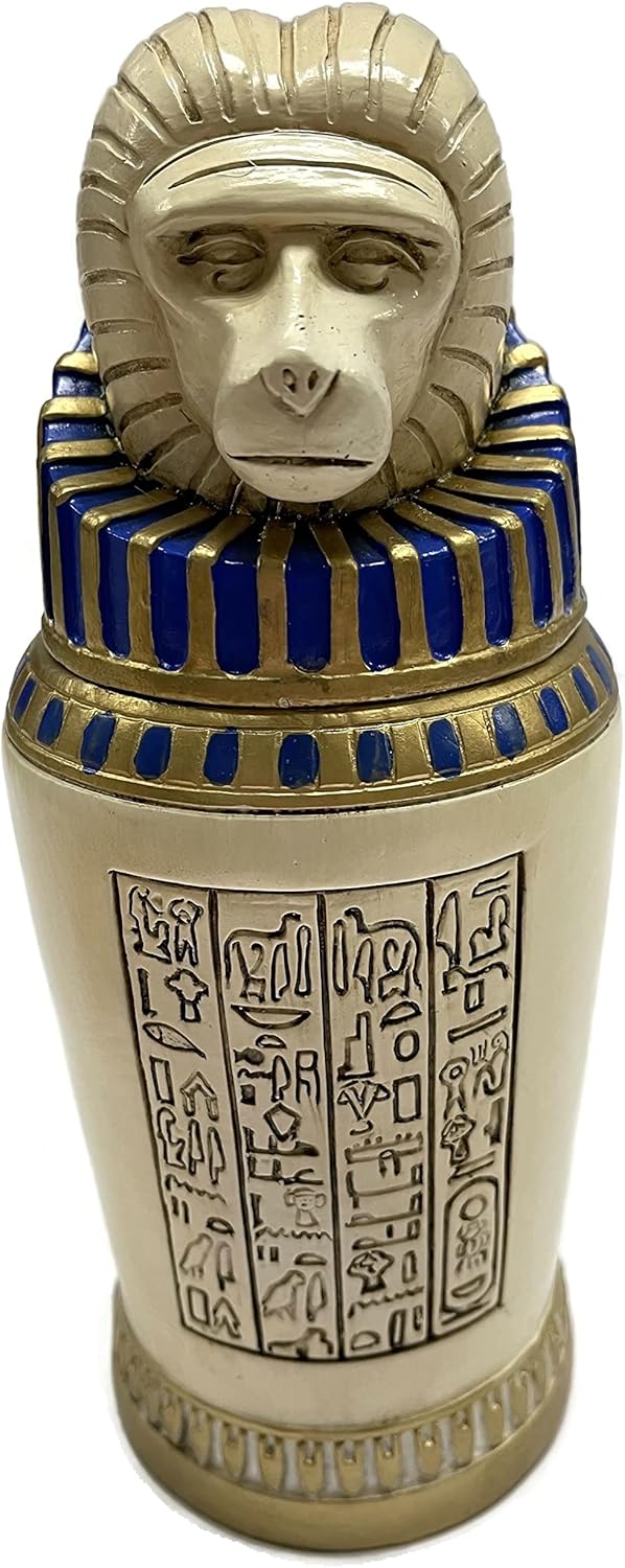 The Mummy CANOPIC Set of 5 JAR Brendan Fraser Prop Replica Resin Bottle Urn