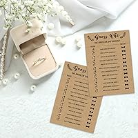 Vista 4 de Sirjiera Juego de despedida de soltera, tarjetas de Adivina quién es la novia o el novio para boda, 30 ideas de juegos de fiesta de despedida