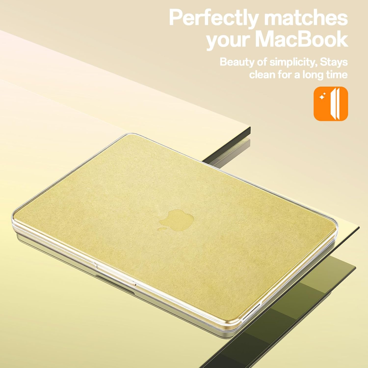 Case Compatible with MacBook Neo 13 inch 2026 (Model A3404), Scratch Resistant Protective Hard Shell Cover, Matte Citrus