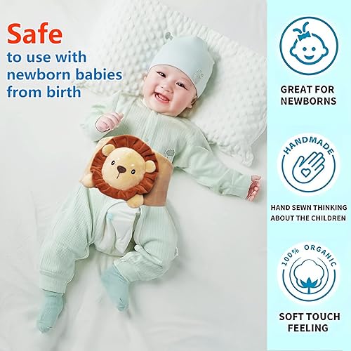 Miniatura 4 de Piyen Alivio del estómago para los gases del cólico del bebé. Envoltura de barriga para bebés, almohadilla térmica para recién nacidos para el