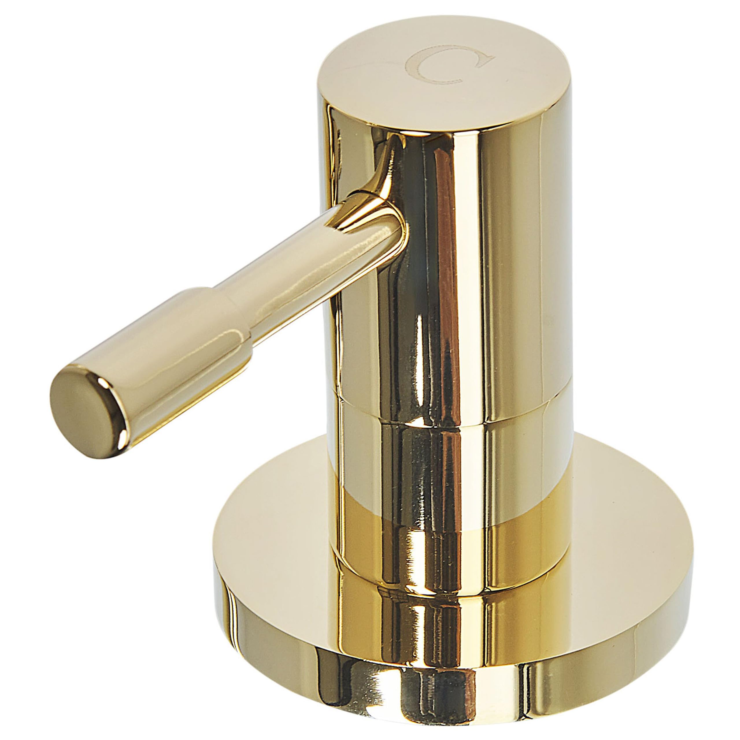 Grifo mezclador para lavabo metal brillante latón baño moderno grifo de doble mando dorado Kalambo