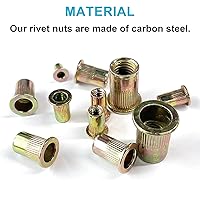 Vista 4 de Juego de herramientas de tuerca de remache, kit surtido de tuercas de remache SAE/Métrica de 830 piezas M3, M4, M5, M6, M8, M10, M12, con tuercas