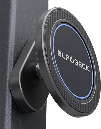 All-Aluminum Magnetic Gym Phone Holder for MagSafe and Android | Industrial N54 Magnets | Rock-Solid Mount for Squat Racks & Metal Gym Equipment | 360 Adjustable | Includes Metal Ring