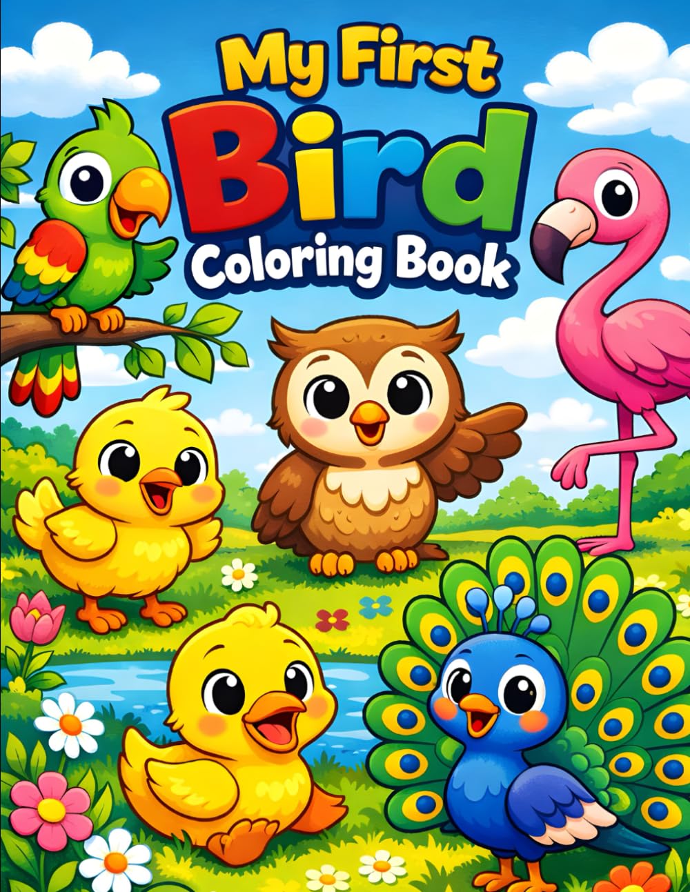 My First Bird Coloring Book: Fun Bird Coloring Pages for Toddlers