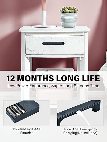 Miniatura 5 de Cerradura inteligente de gabinete de huellas dactilares, cerradura de muebles de ocultación negro mate con tiradormango, cerradura biométrica para