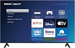Philips Roku TV 55" 4K Ultra HD (2160p) HDR10 5600 Series Smart sans frontières TV (55PUL5623/F6), Compatible avec Alexa