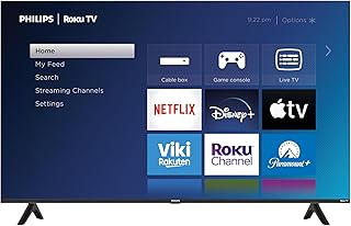 Philips Roku TV 55" 4K Ultra HD (2160p) HDR10 5600 Series Borderless Smart TV (55PUL5623/F6), Alexa Compatible