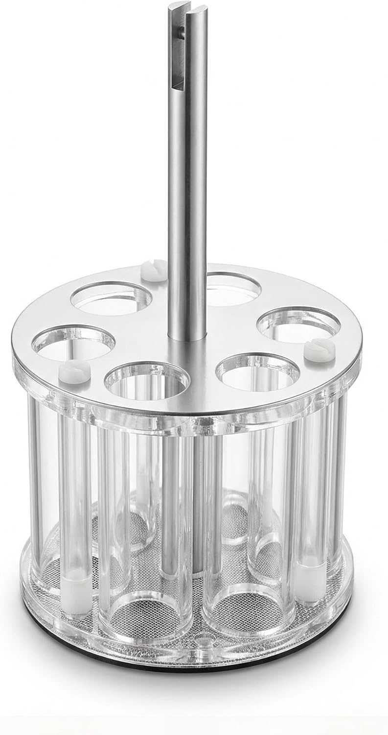 TBQATNTS LB-2D 6-Hole Glass Tube Basket Disintegration Tester Disintegration Apparatus Testing Machine Accessory,B