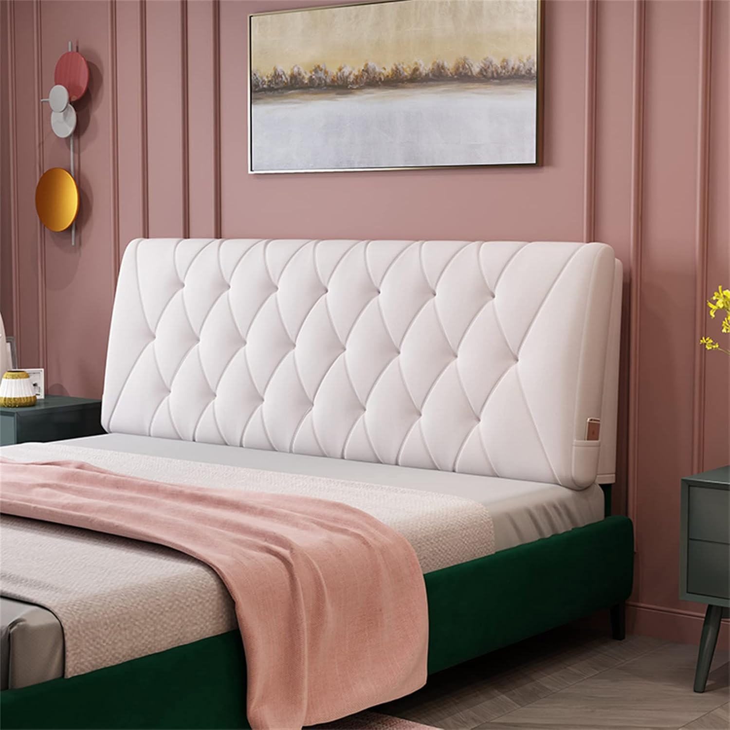 ZZYK Full Size Headboard Back Cushion Bedroom Headboard