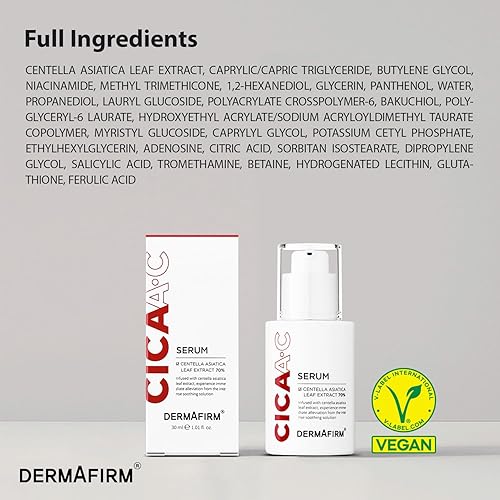 Miniatura 8 de DERMAFIRM CICA AC Serum para piel propensa al acné - Suero facial coreano con exosoma, centella asiática, niacinamida, ácido salicílico y vitamina
