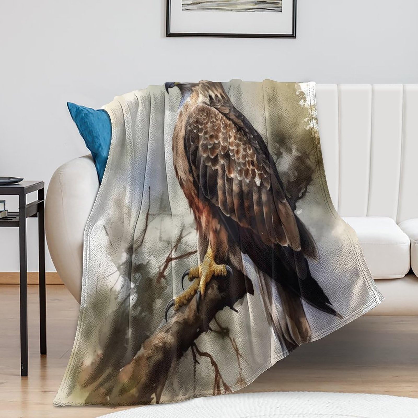 Couverture de lit en peluche douce et chaude pour décoration de chambre 150x200 cm