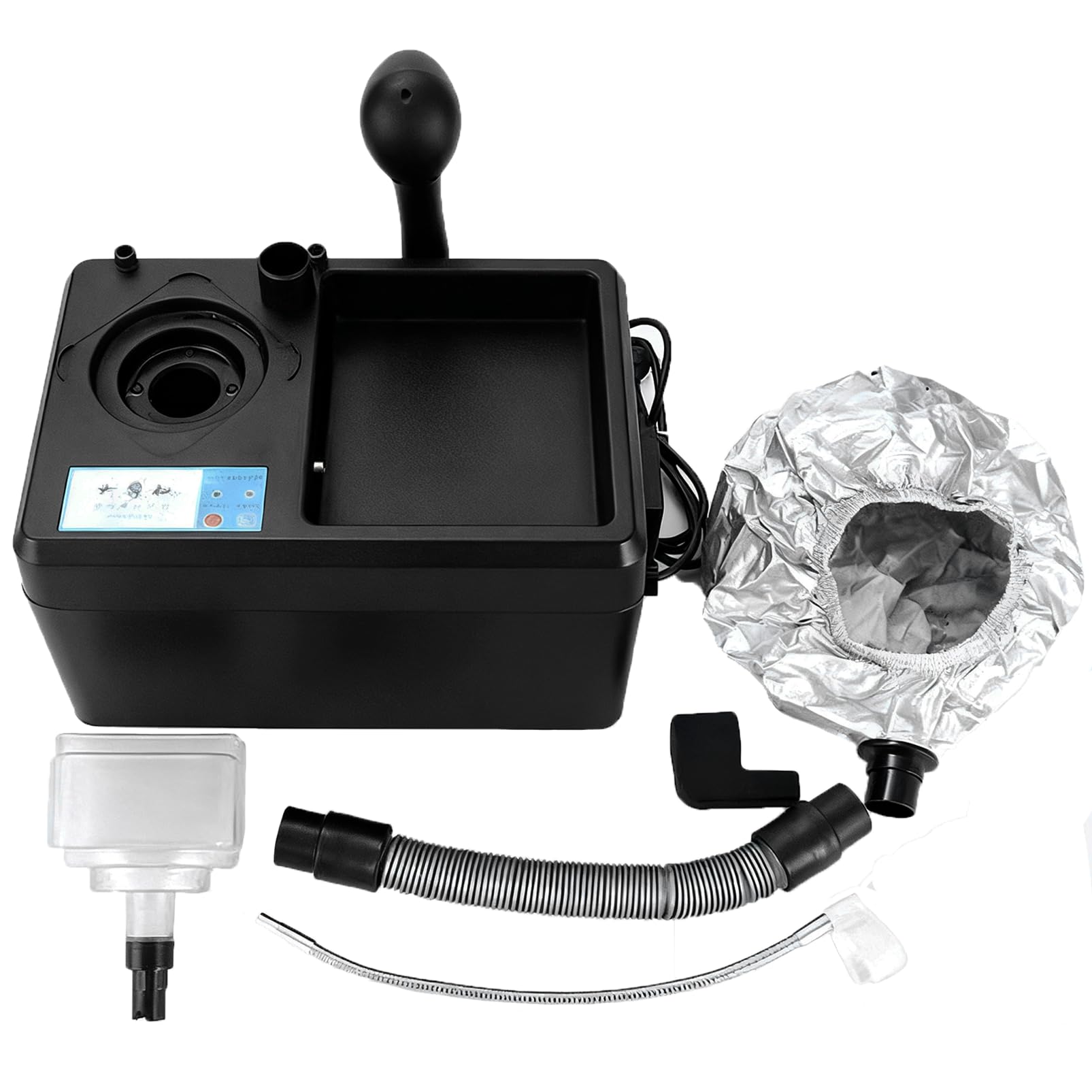 Vaporizzatore Nano per Capelli, Pistola a Vapore Nano Multifunzionale da 1750 W, Irroratore per Capelli con Ioni Negativi Luce Blu, Dispositivo per Saloni Spa per la Riparazione dei Capelli