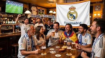 3x5 Feet Real Madrid Soccer Flag - Indoor/Outdoor Banner with 2 Grommets - Ideal for Real Madrid Fans