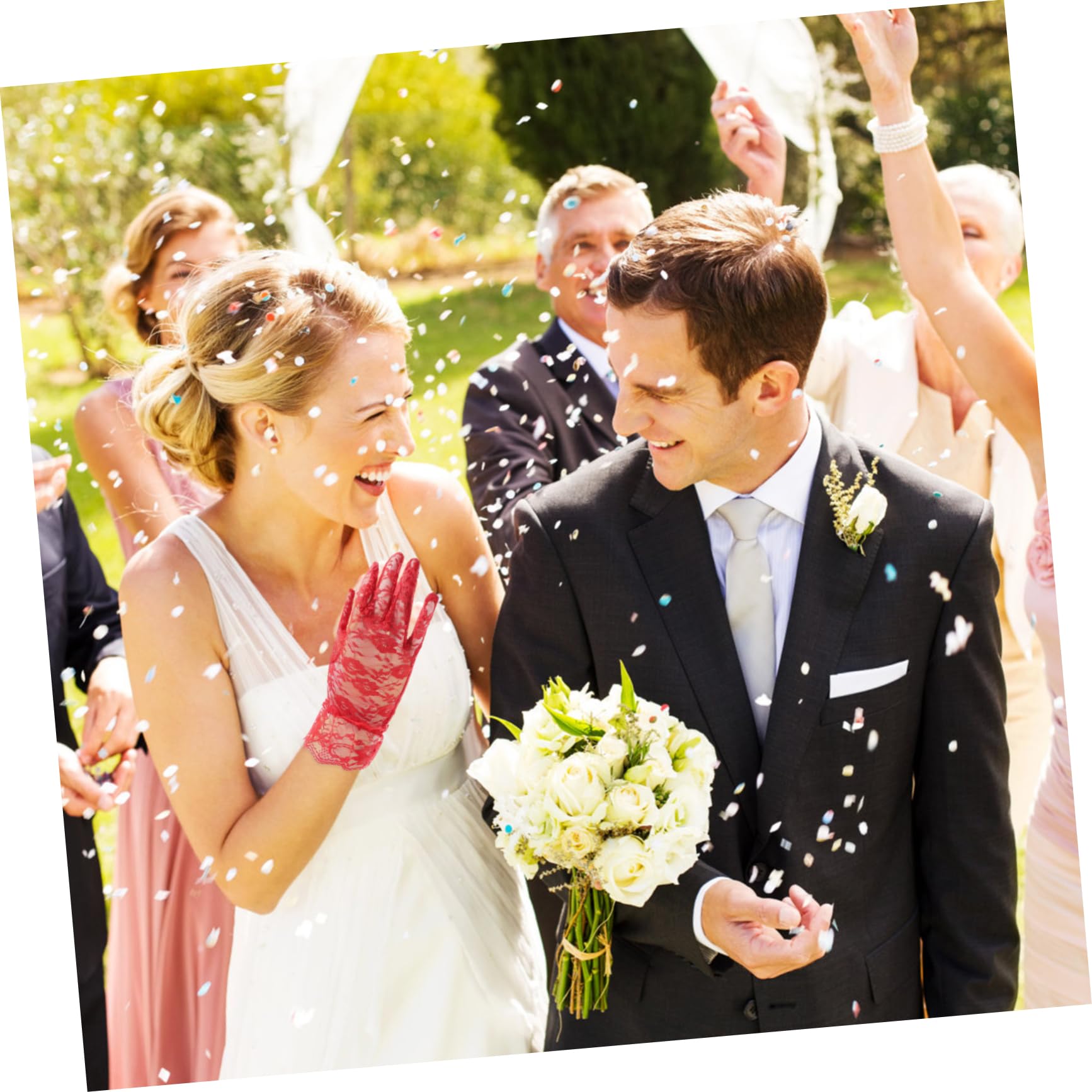 Holibanna Lace Gloves for Women 3 Pair Set for Wedding Banquet Tea Party Evening Functions