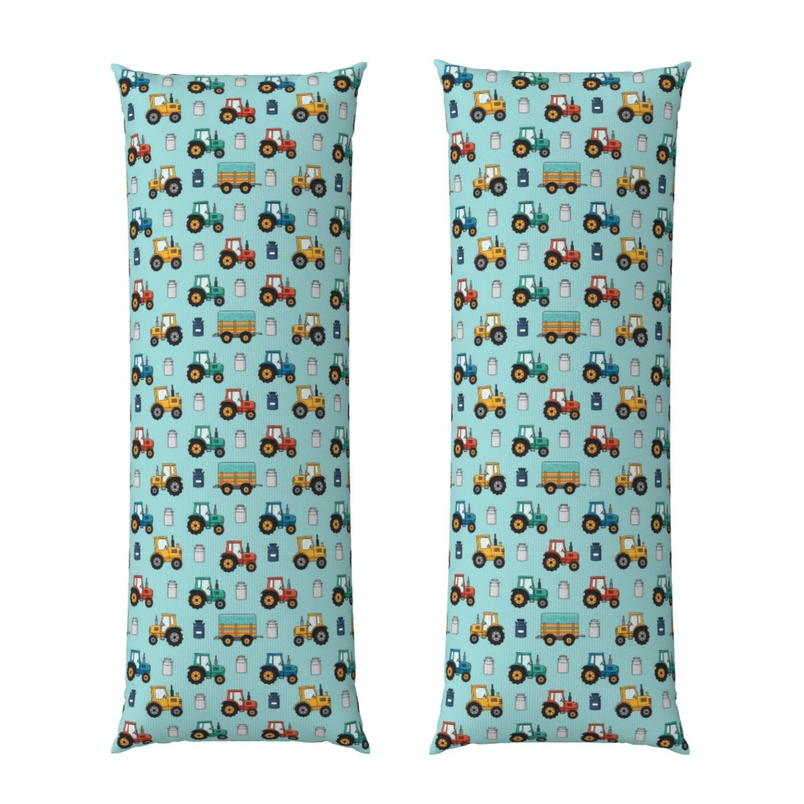 Body Pillow Cover 20x54 Inch, Milk Farm Tractors, Luxury Cozy Long Pillowcase with Zipper, Softffy Rectangular Case for Couch Bed Home Hotel
