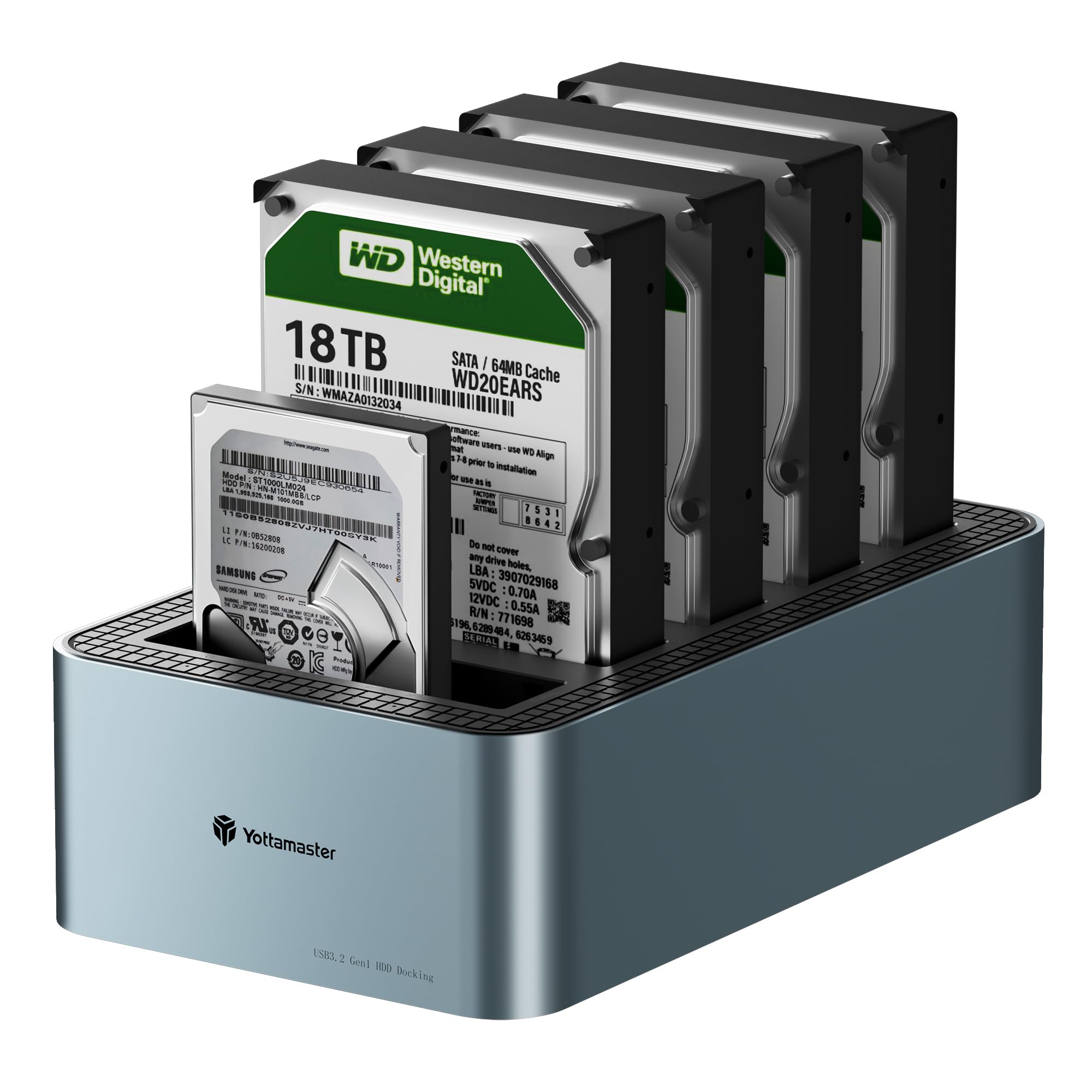 Amazon.co.jp: Yottamaster HDD ケース 5ベイ 2.5/3.5インチ HDD