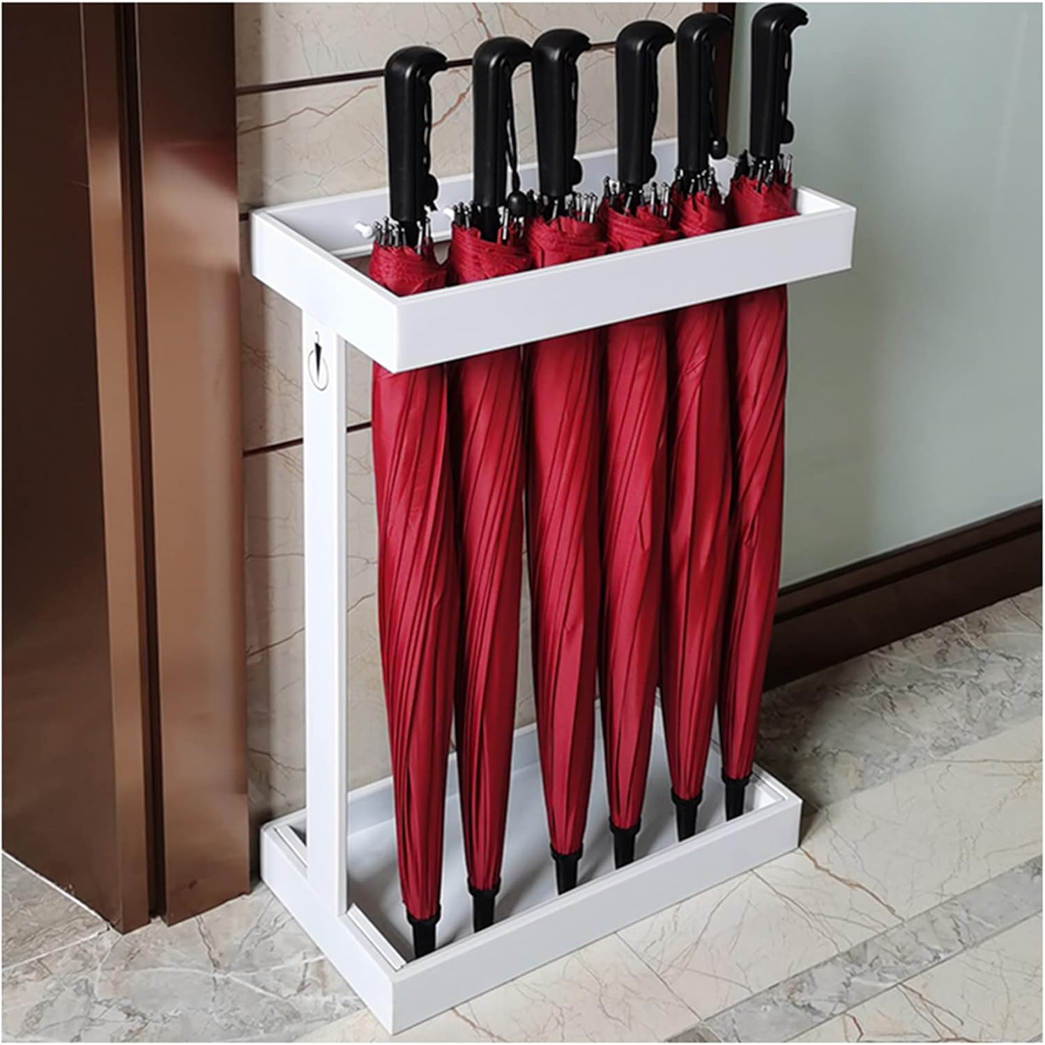 Space Saving Rack with 12 Independent Spaces for Hallway, Office, Porch, and Door Entrances - Organizer for Umbrellas