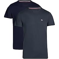 Tommy Jeans Uomo T-Shirt Maniche Corte Confezione da 2 in Cotone