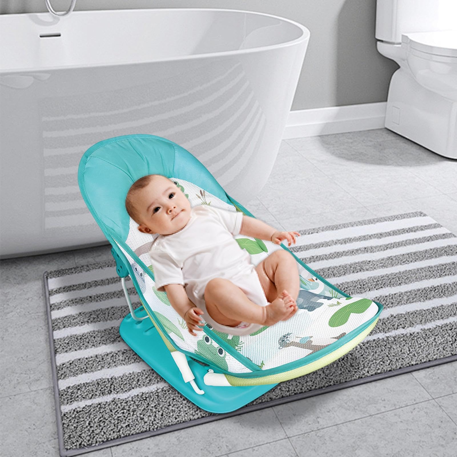 Supporto per il Bagnetto del Bambino Seduta Pieghevole Per Bagno