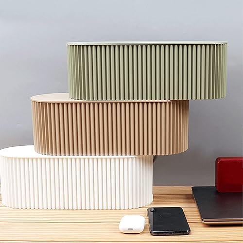 Miniatura 4 de PerGar Caja de organización de cables nórdicos, caja de almacenamiento grande para tablero de enchufe en el escritorio, caja de almacenamiento de