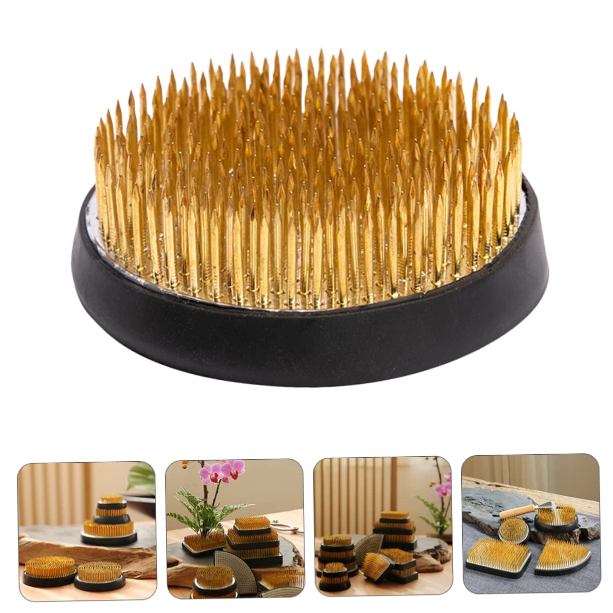 10 Piezas Arreglo floral fijo jardineria jardinería aguja alfiler flor soporte para arreglos aguja arreglo floral porta arreglos japoneses ronda Japón