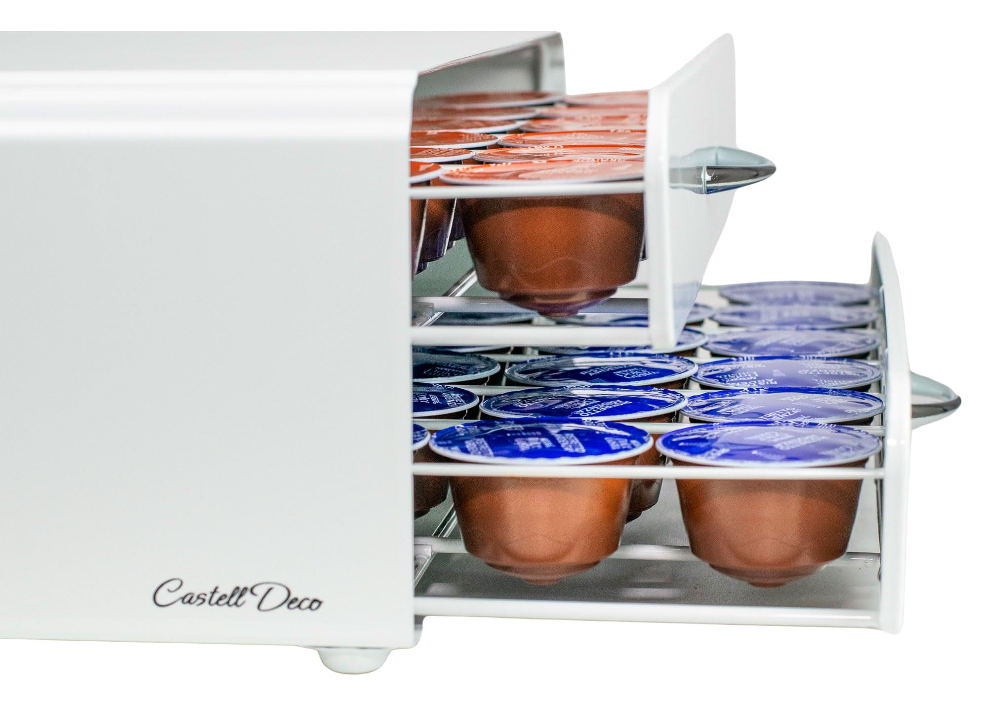 Porte Capsule Dolce Gusto 36 ou 72 pièces, capsules de cafe, Support de rangement pour dosettes blanc (72 capsules)
