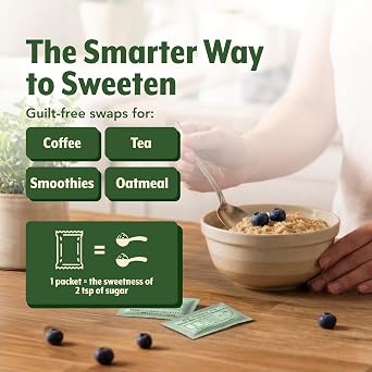 SweetLeaf Organic Stevia Powder Packets - Zero Calorie Sweetener with Stevia Leaf Extract, No Artificial Sweetener Additive, Sugar Free, Keto Friendly, Non GMO, Gluten Free - 70 Packets (Pack of 2)