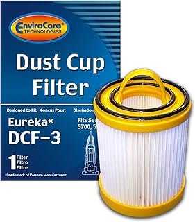 EnviroCare Replacement Premium Vacuum Cleaner HEPA Filter made to fit Eureka Style DCF-3 Bagless Uprights