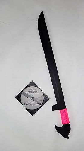Espada práctica espada Entrenamiento Arnis Swords Warrior katana personalizado rosa wDVD