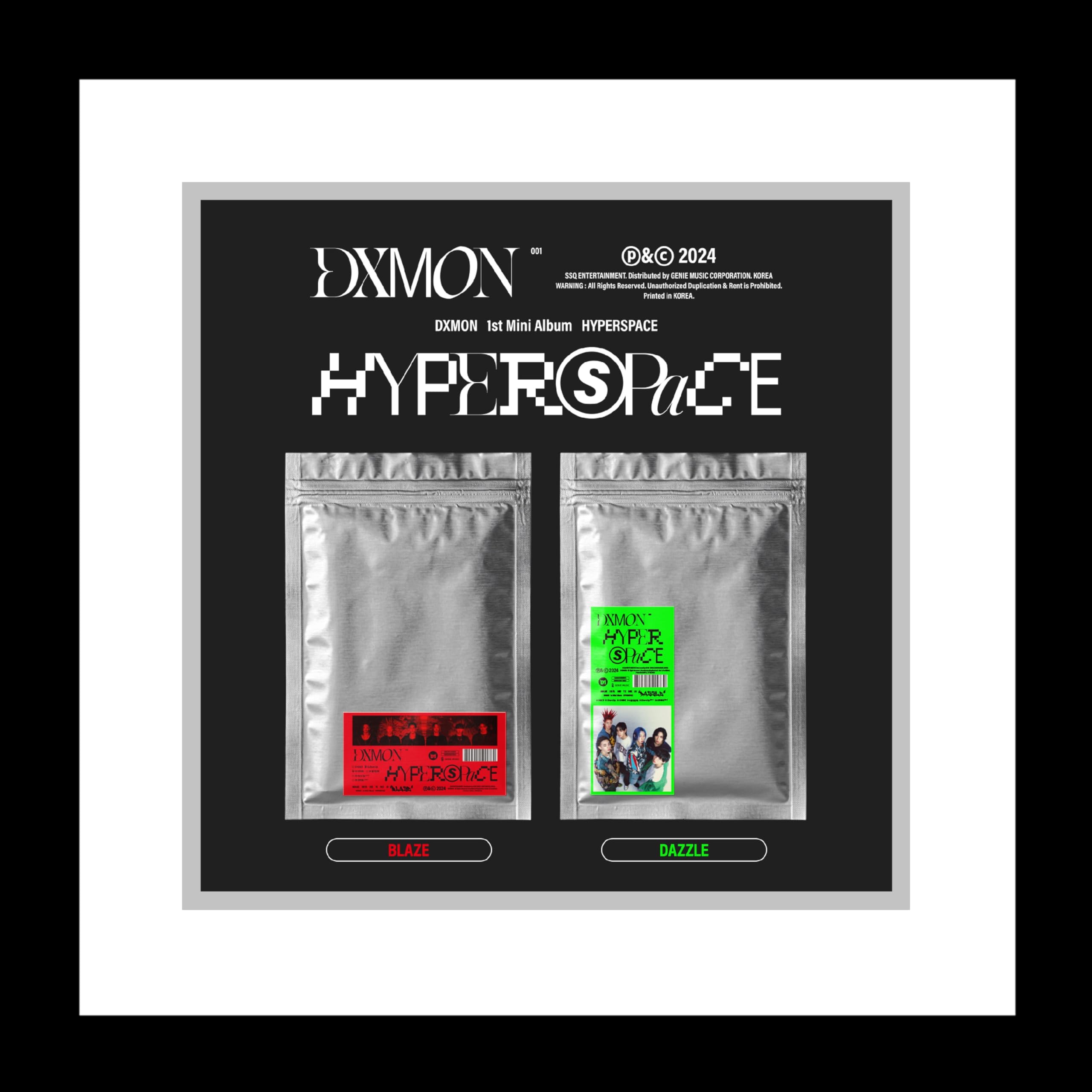 DXMON HYPERSPACE 1st Mini Album CD avec Suivi et Postcard - 5