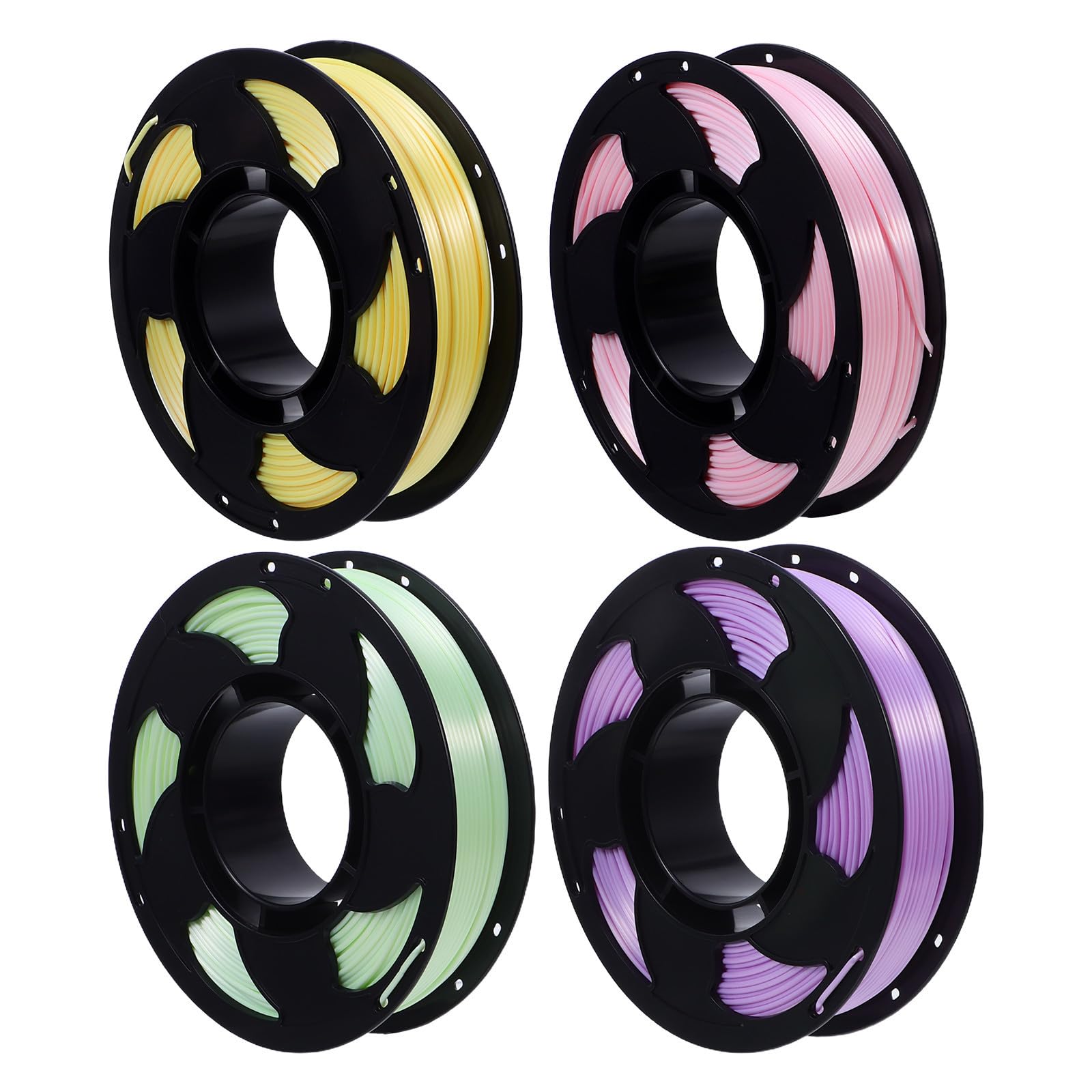 Paquete de Filamentos Pla 1,75mm 4 Bobinas 250g Material Plástico