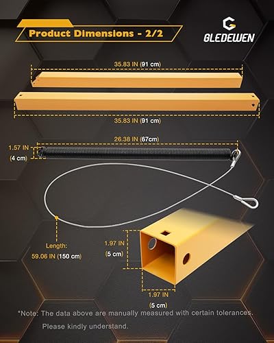 Vista 41 de Gledewen Kit de reemplazo de rodillos de asistencia de elevación de remolque, compatible con kit de asistencia de elevación de portón trasero