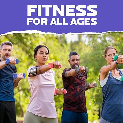 Miniatura 7 de Yes4All Neoprene Coated Dumbbell Hand Weight Sets of 2 - Multiple Weight Options with 15 Colors, Anti-roll, Anti-Slip, Hexagon Shape