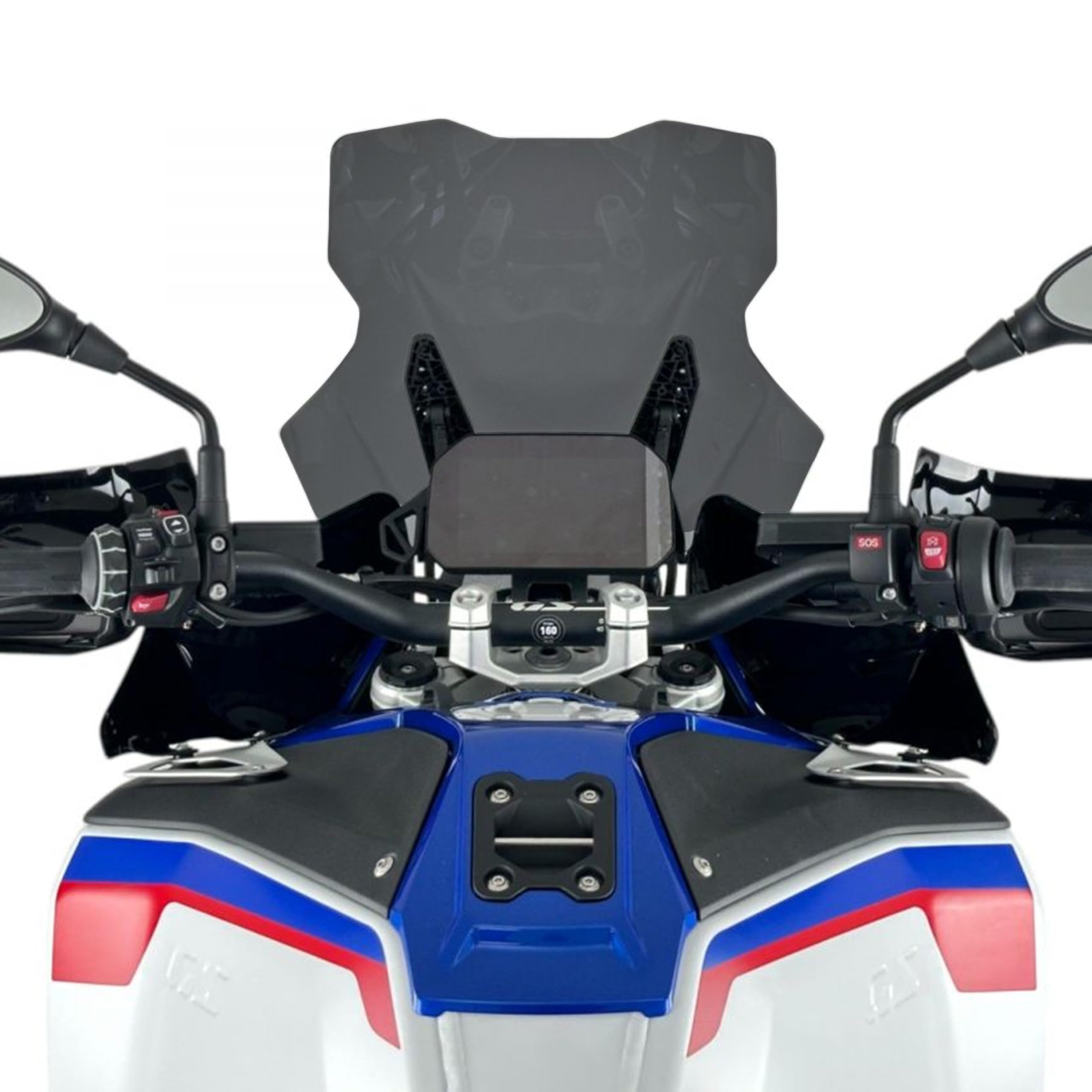 Cupolino Alto TOURING R1300GS STANDARD ADVENTURE 2023-2026 Fumè 4MM Parabrezza Paravento GS 1300