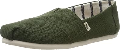 TOMS. Zapatos clásicos de lona para mujer, tipo mocasín., verde, 9.5 :  Ropa, Zapatos y Joyería - Amazon.com