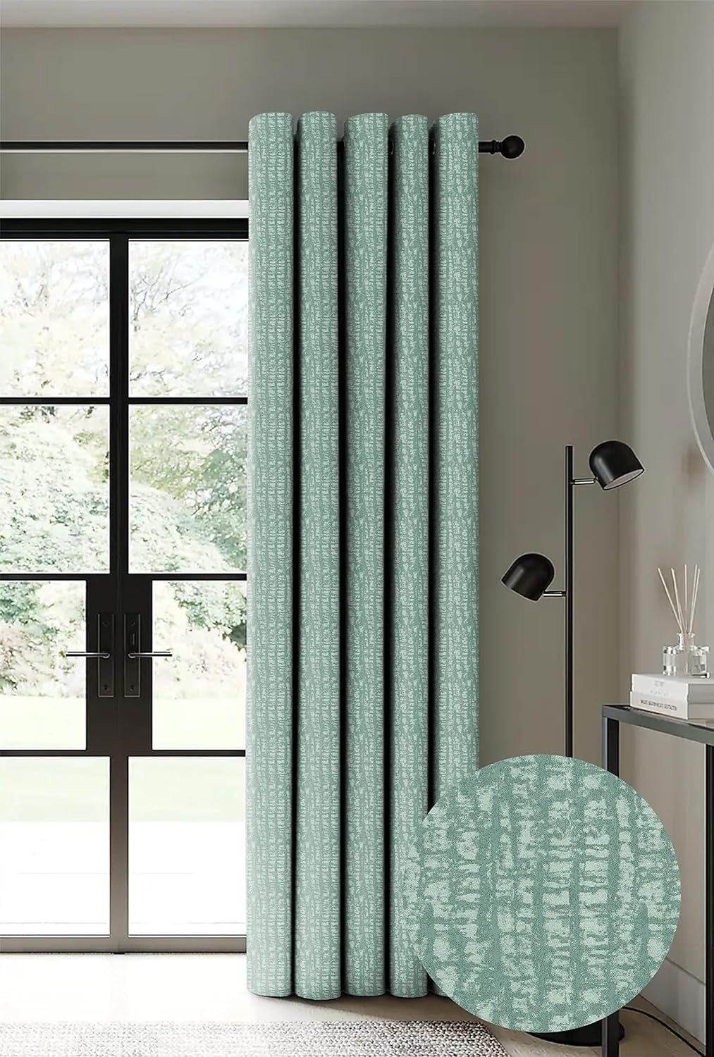 See full amazon price history chart for NEFERTITI HOME Valencia 2 Piece Polyester Eyelets (Steel) Blackout Curtains with Tie Back, Bedroom Living Room (Pack of 2) (Sea Green, 7 feet) NEFERTITI HOME Valencia 2 Piece Polyester Eyelets (Steel) Blackout Curtains with Tie Back, Bedroom Living Room (Pack of 2) (Sea Green, 7 feet) (B0D2HMVTPC) Amazon Price History, Amazon Price Tracker