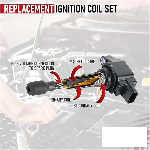 Miniatura 4 de Ignition Coil Compatible With Mazda 3 6 CX-3 CX-5 CX-9 MX-5 Miata L4 2.0L 2.5L 2013-2019 UF-656