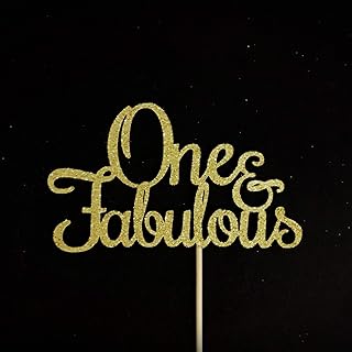 Atelier Elegance One and Fabulous Cake Topper, 1st Birthday Cake Topper, One Cake Topper