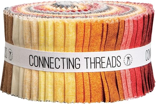 Miniatura 4 de Connecting Threads Blender Collection - Paquete de 40 piezas de tela de acolchado 100% algodón, tiras de 2.5 pulgadas