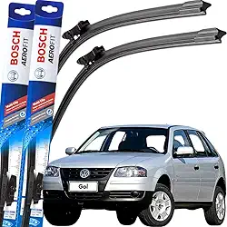 Par Palheta Limpador Parabrisa Dianteiro Silicone Bosch Paleta Gol G3 1999 á→2006