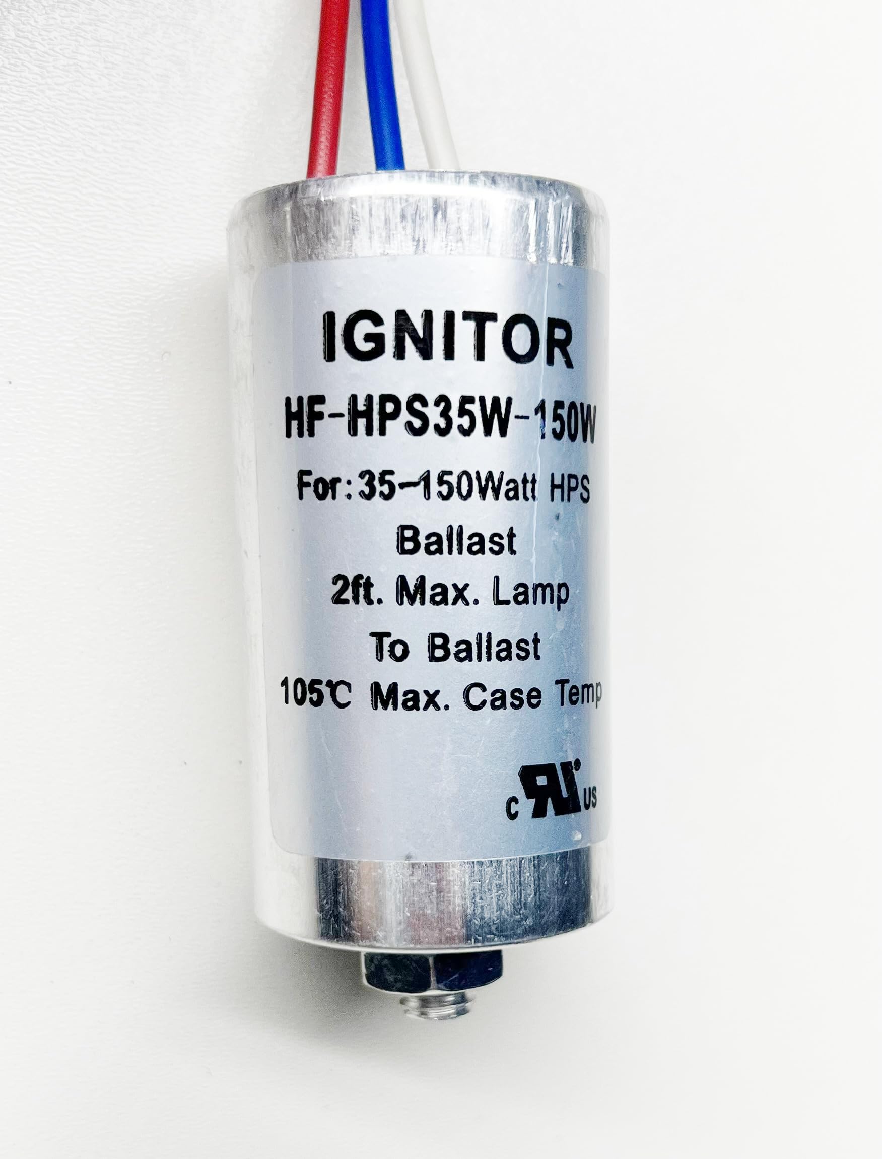 Generic Ignitor for High Pressure Sodium 35-150 Watt HPS Ballast, Aluminum