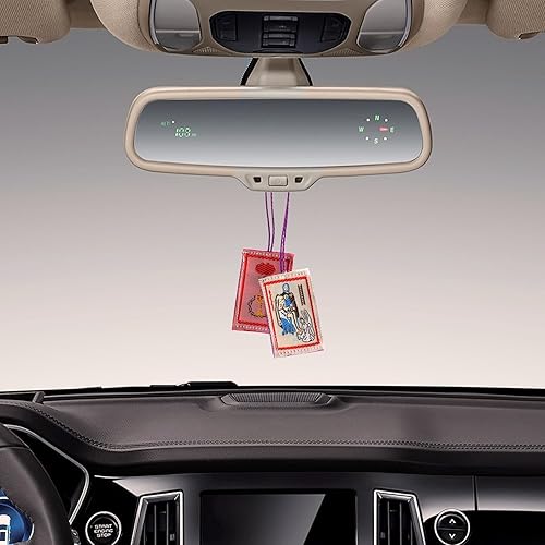 Miniatura 4 de TALPGOD Escapulario Púrpura Católico 3 Pcs Marie Julie Jahenny de Benedicción, Escapularios Católicos Regalo para Primera Comunión y Confirmación,