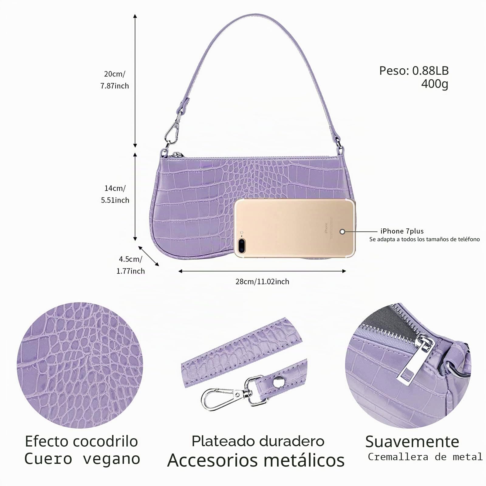JW PEI - Bolso de hombro para mujer, EVA