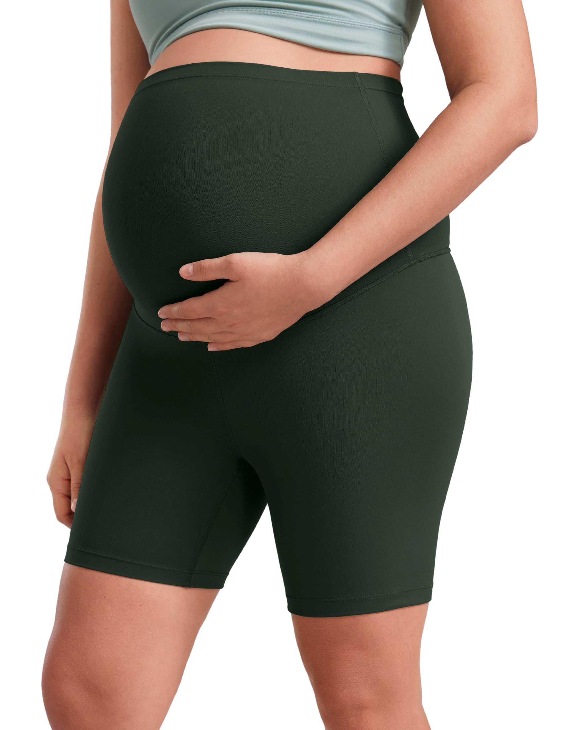 CRZ YOGA Maternity Biker Shorts 6"