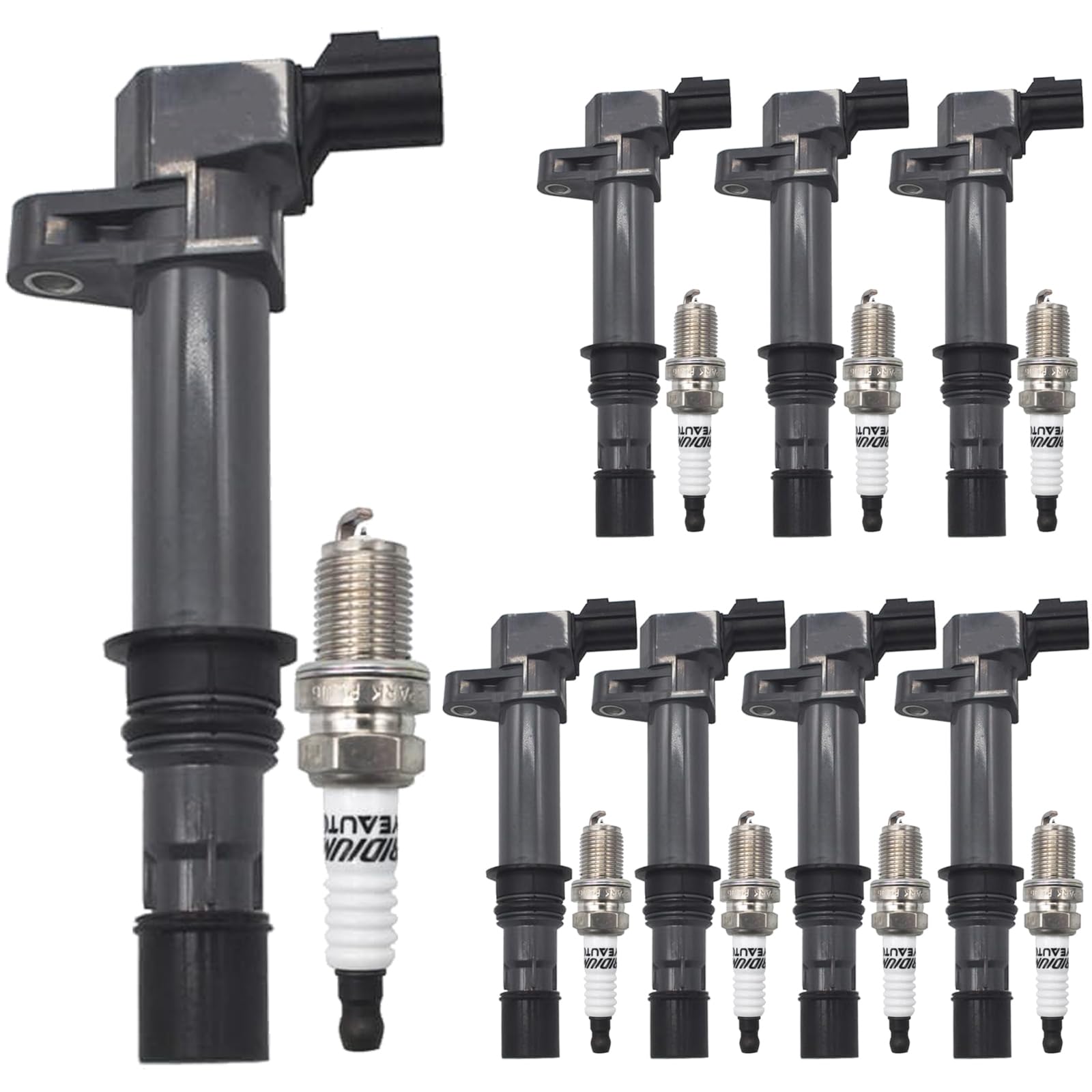 Photo 1 of UF270 Ignition Coil Pack 56028138AD and Iridium Spark Plugs 4504 Set of 8pcs Compatible with Dodge Dakota 2000-2010,Ram 1500 2002-2010,Durango 2000-2009&Jeep1999-2009&Chrysler 2007-2009 4.7L V8