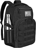 Vista 7 de Mochila táctica militar de camuflaje gris de 45 L, paquete de asalto Molle de 3 días, mochila grande para hombres, senderismo al aire libre